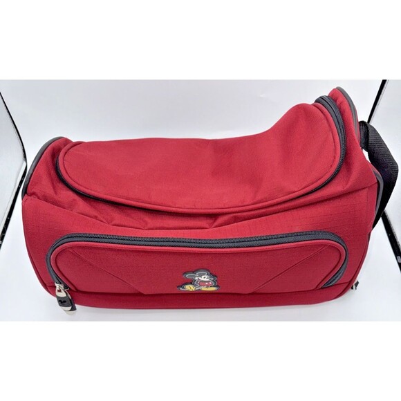 Disney Mickey Mouse Red Crossbody Messenger Weekender Laptop Bag 15”x9.5” - Picture 3 of 14